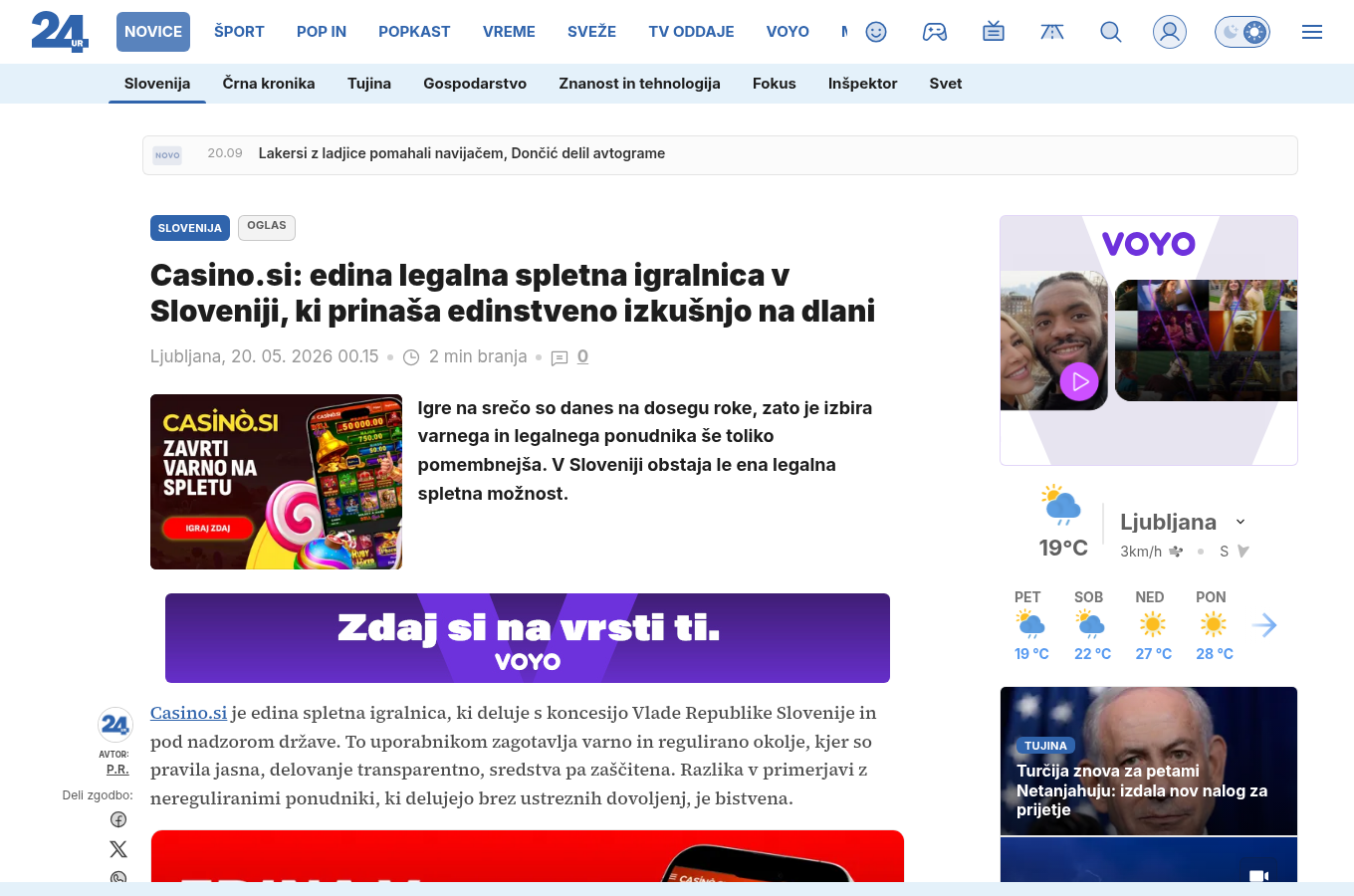 Kontekst označene promocijske predstavitve povezane znamke