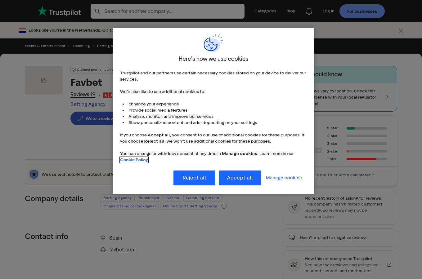Kontekstni zajem profila z uporabniškimi navedbami o favbet.com