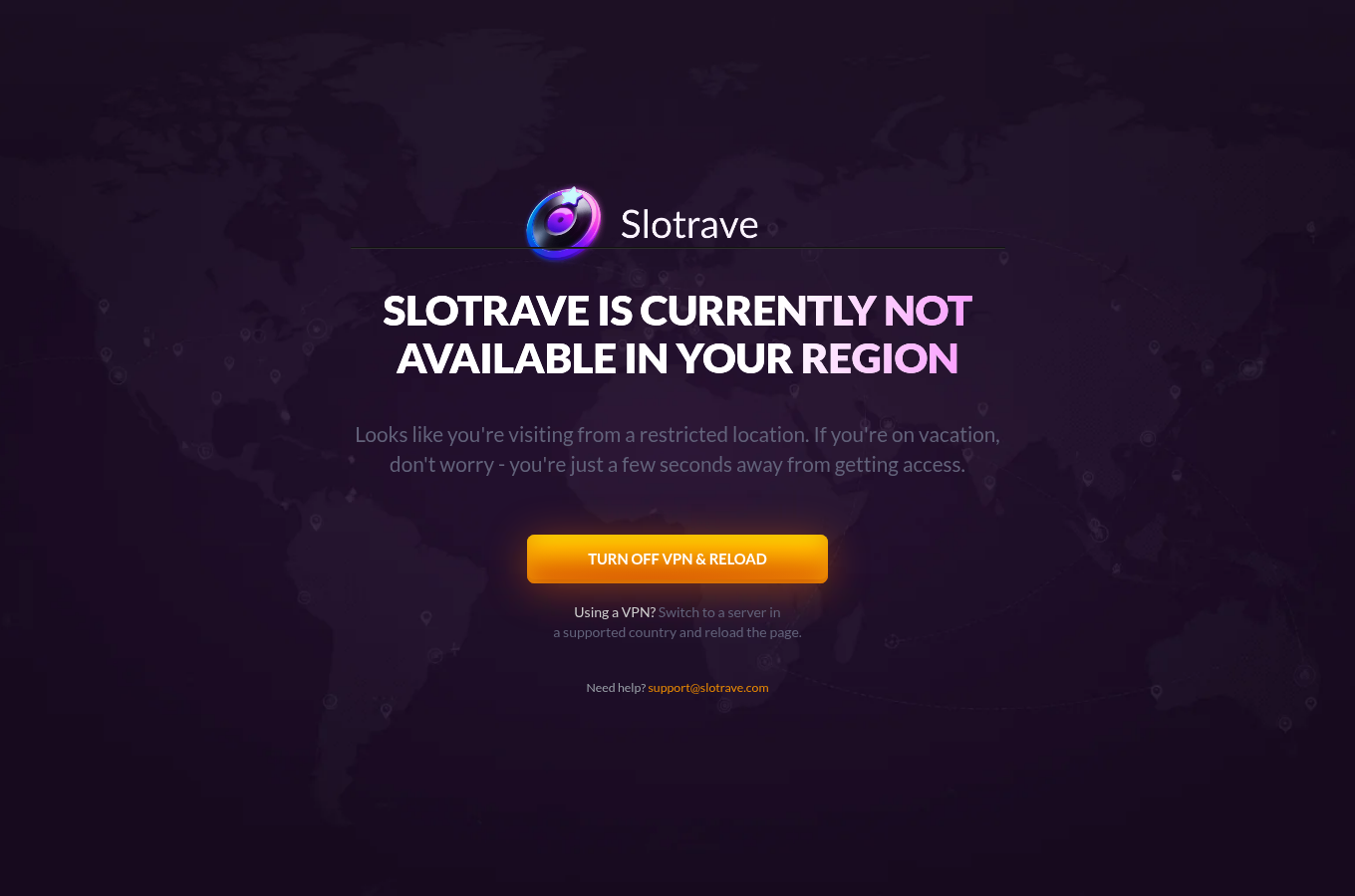 Zajem spletne točke na domeni slotrave.com